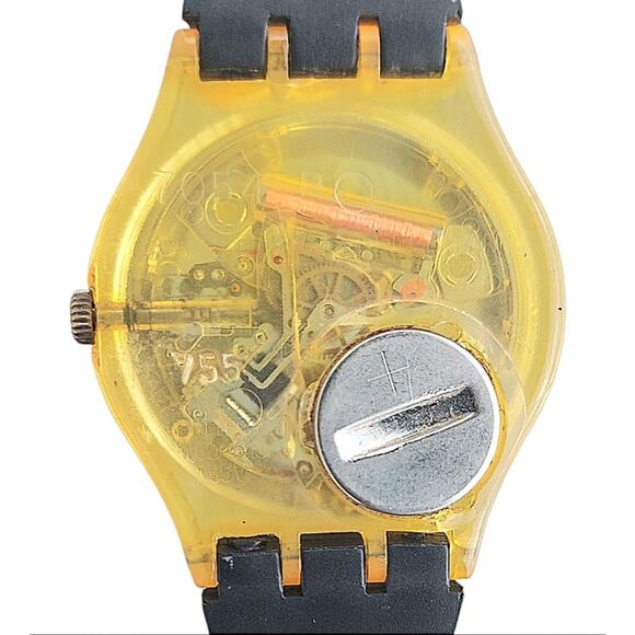 Swatch Watch JELLY FISH GK100 1985 Standard Gents With New Authentic Band - Picture 7 of 7